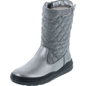 Naturino Silver Quilted Kids Boots